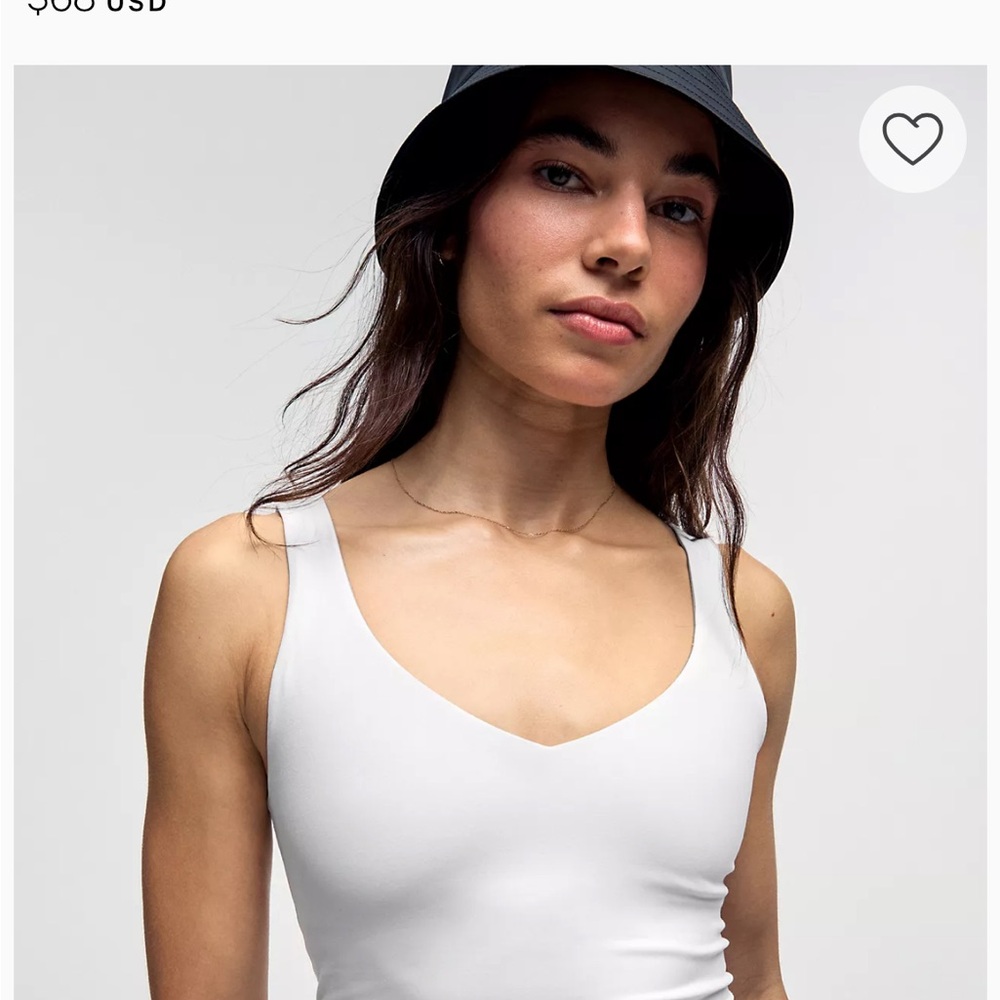 White Women's AlignTank Top